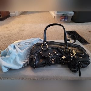Juicy Couture Black Leather Hobo Bag